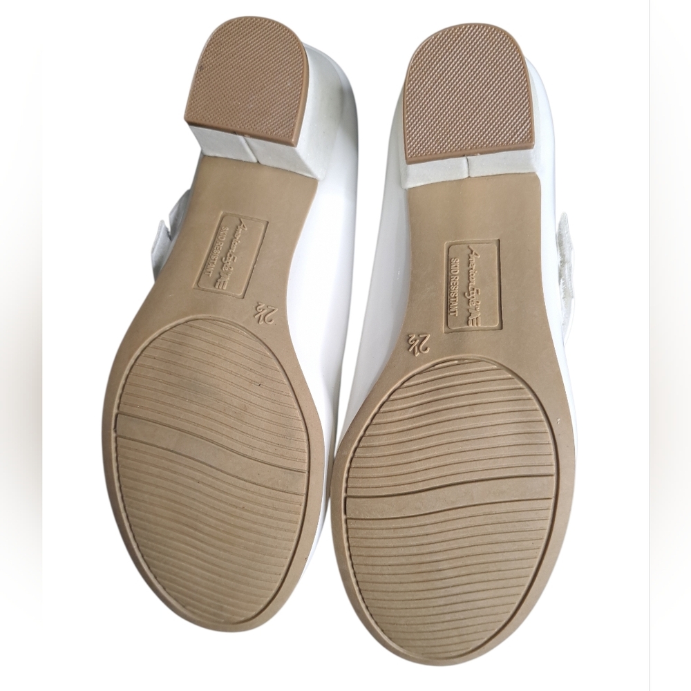 American Eagle By Payless White Girls Dress Mary Jane Shoes - Picture 2 of 5